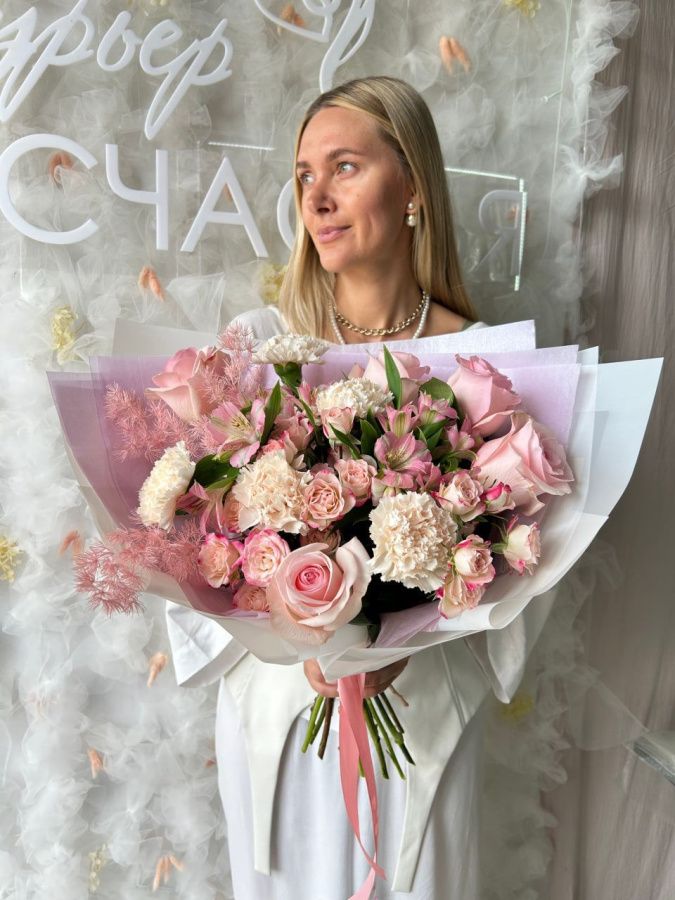 Букет Розовое шампанское Букет Розовое шампанское