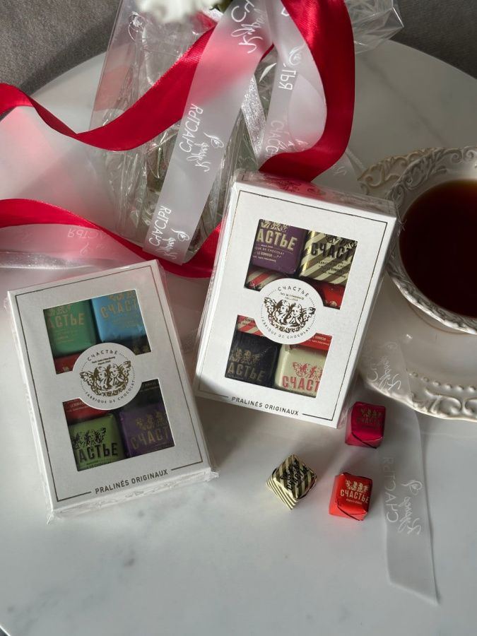 Набор из 6 конфет «Счастье» Набор из 6 конфет «Счастье»