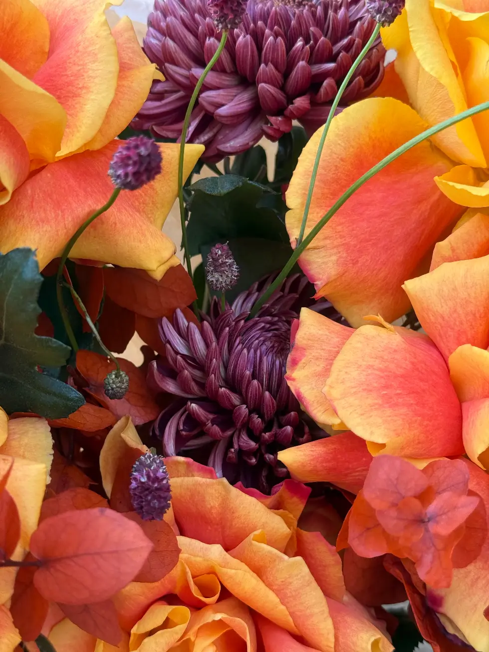 Букет Пламенный закат